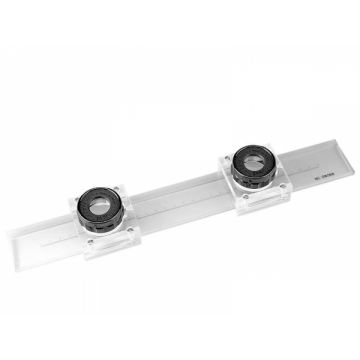 Peak 1972-S Glass [2X 10x] Measuring Ruler, 0.1mm Scale+