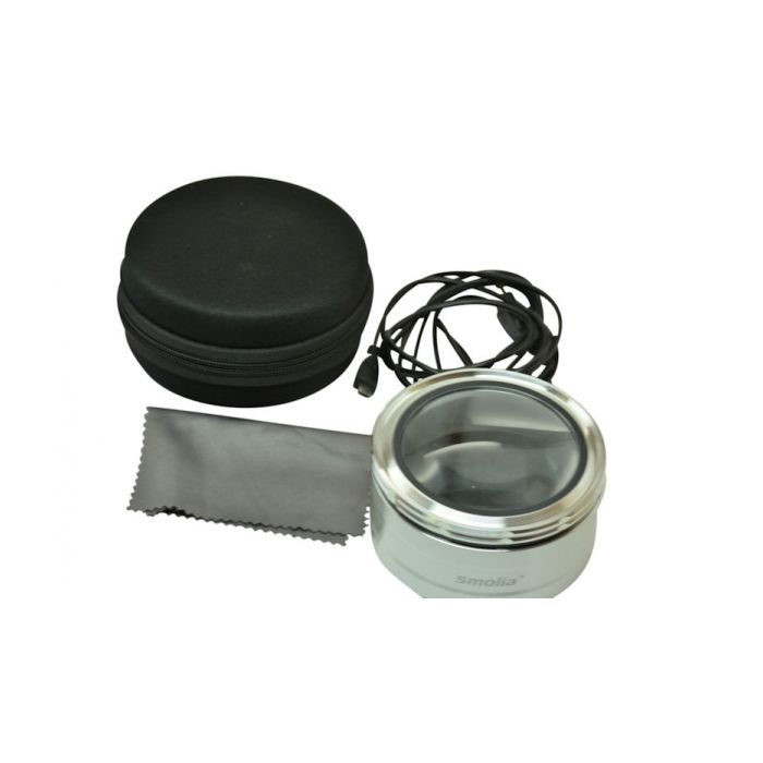 Standlupe - 3x 69mm - Zoom mit LED